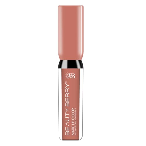 Beauty Berry Soft & Matte Waterproof Lip Color Liquid Lipstick - Rich Pigment, Long Lasting, Non-Transfer With Vitamin E (Contessa-28, 1)