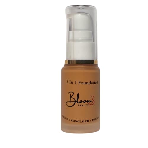 Bloom Beauty 3IN1 Foundation – Rich Espresso | Lightweight Formula | Flawless Matte Finish