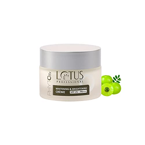 Lotus Professional PHYTORx WHITENING & BRIGHTENING CREAM SPF 25 | PA+++ | Radiant skin | Even skin tone | Pigmentation | Paraben Free | 50g