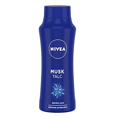 NIVEA Talcum Powder for Men & Women, Musk, For Gentle Fragrance & Reliable Protection Against Body Odour,100 g (Pack of 1)