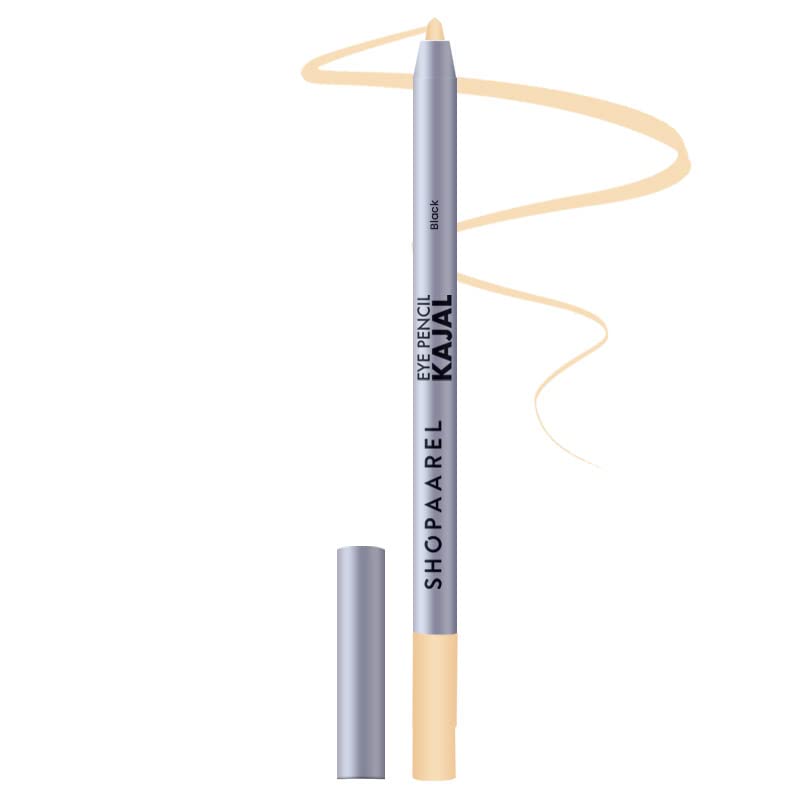SHOPAAREL Eye Kajal Pencil Super Black, Smudgeproof & Waterproof (Beige 03)