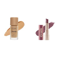 MARS High Coverage Liquid Foundation | Blemish Free & Blendable Foundation for All Skin Makeup (40ml) (SHADE-6.5) Creamy Matte Long Lasting Lipstick for Women (3.2 gm) (17-Sultry Samba)