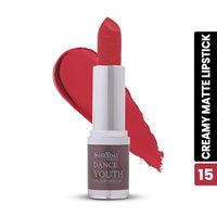 Shryoan Dance Youth Colour Matte Lipstick | 24hr Long Lasting, Velvet Texture, Matte Finish, Easy to Glide and Easy to Use (3.8g) (Shade-15)