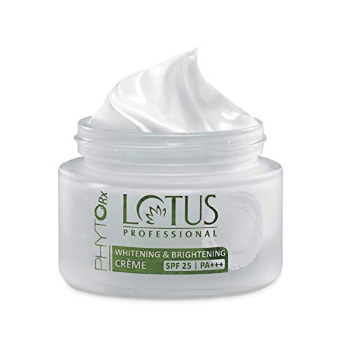 Lotus Professional PHYTORx WHITENING & BRIGHTENING CREAM SPF 25 | PA+++ | Radiant skin | Even skin tone | Pigmentation | Paraben Free | 50g