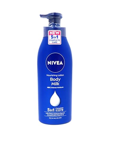 NIVEA Nourishing Body Milk 400ml Body Lotion | 48 H Moisturization | With 2X Almond Oil | Smooth and Healthy Looking Skin |For Very Dry Skin (Pack of 2)