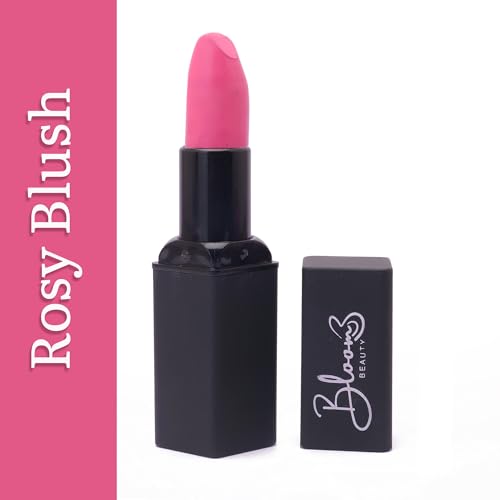 Bloom Beauty Bullet Lipstick Creamy Matte Finish Hydrating & Long-Lasting,Rosy Blush