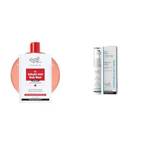 Chemist At Play 1% Salicylic Acid Body Wash 236ml Prevents Body Acne, Bumpy Skin & Deep Cleanses Skin + Under Eye Cream with 2% Revital Eye & Quinoa Extract Cooling Gel & Roller for Men & Women | 15 g