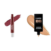 MARS Matte Super Stay Lipstick | Up to 12 Hours Long Lasting | Smudge Proof and Waterproof Lipstick for Women (2.6 gm) (13-DESTINY) BB Cream Lightweight Foundation (30 ml) (Tan)