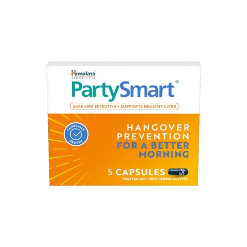 Himalaya PartySmart, 25 capsules |Prevents hangover & helps support liver. Herbal solution, safe, effective & clinically proven