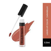 STARSTRUCK BY SUNNY LEONE Glossy Liquid Lip Color, Brown | Highly Pigmented, Hi-Shine & Non-Sticky Formula | Lip Gloss For Girls, Women | Caramello