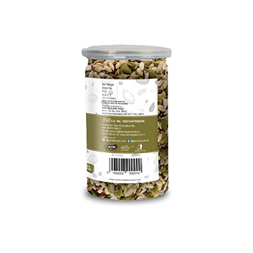 Berries And Nuts Premium Roasted Seeds Mix 200 Grams & Salted Seeds Mix 200 Grams Combo | 400 Grams