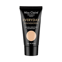 Miss Claire Professional Makeup Everyday Foundation Natural Weightless Foundation 30ml Cream (FR- 04 Warm Vanilla)