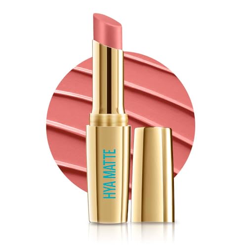 Lakmé 9to5 Lipstick, Hya Matte, with Hyaluronic Acid for hydrated lips, Vacation Nude 3.6gm