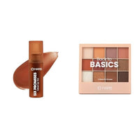 MARS Love Track Velvet Lip Tint (2.8ml) (SIX PROMISES) | Velvet Matte Finish 12 Shades Back to Basics Eyeshadow Palette with Free Applicator (14.4 gm) (Shade-02)