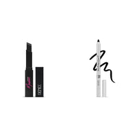 RENEE Madness Ph Lipstick 3gm - Black Lipstick With Glossy Pink Payoff and RENEE Midnight Kohl Pencil - Smudgeproof and Waterproof Kajal - 1.5Gm