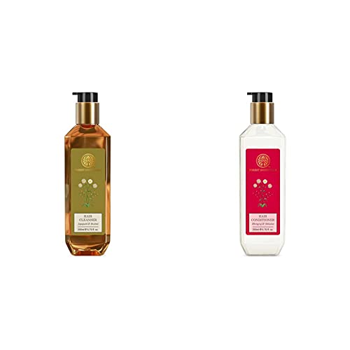 Forest essentials Hair Cleanser Japapatti & Brahmi 200ml & Forest Essentials Hair Conditioner, Bhringraj and Shikakai, 200ml