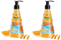 Plum BodyLovin' Trippin' Mimosas Shower Gel | SLS-Free Body Wash For Women | Long Lasting Fresh Citrusy Fragrance | Aloe-Infused Nourishing Body Cleanser For Soft & Smooth Skin (240 ml) (Pack of 2)