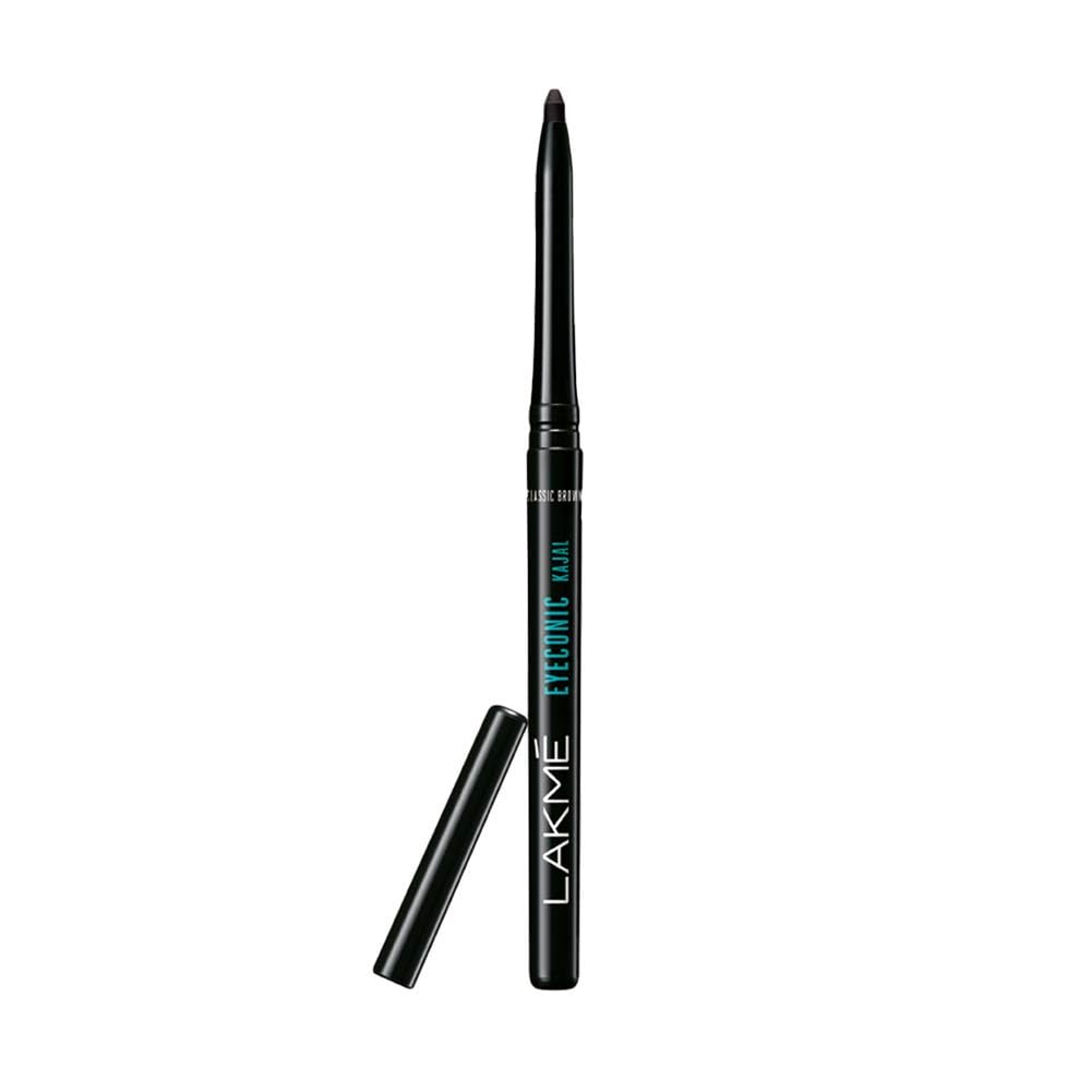 Lakmé Eyeconic Pencil Kajal, Black, Water Proof, Smudge Proof, Lasts Upto 22 Hrs, 0.35g Matte Finish