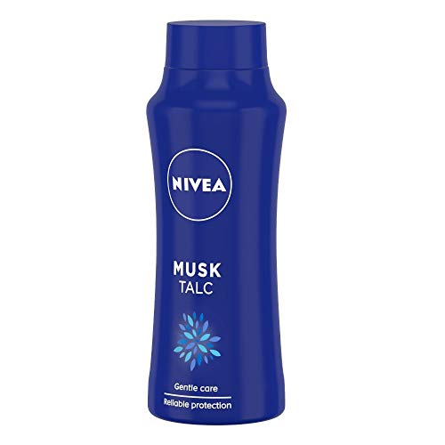 NIVEA Talcum Powder for Men & Women, Musk, For Gentle Fragrance & Reliable Protection Against Body Odour,100 g (Pack of 1)