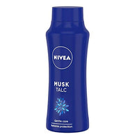 NIVEA Talcum Powder for Men & Women, Musk, For Gentle Fragrance & Reliable Protection Against Body Odour,100 g (Pack of 1)