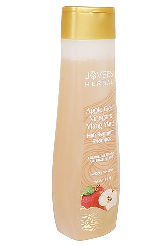 Jovees Herbal Apple Cider Vinegar & Ylang Ylang | Hair Regrowth Shampoo For Dry & Frizzy Hair | Natural Ingredients | No Sulphate No Paraben |For Men & Women 300ml