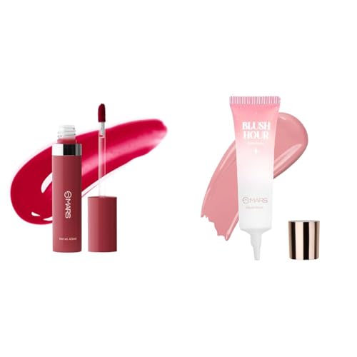 MARS Drip Lip Mist for Women (4.5 ml) (04-Strawberry Drip) Liquid Blush Hour | Dewy-Matte Finish | Highly Pigmented | Lightweight & Long-Lasting Formula | Effortless Application (12 ml) (03-SUNKISSED)