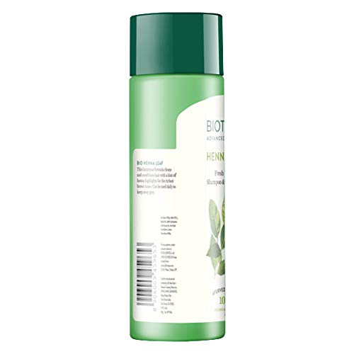 Biotique Bio Orange Peel Revitalizing Body Soap, 150g & Biotique Henna Leaf Fresh Texture Shampoo and Conditioner, 190ml