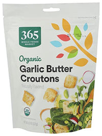 365 Croutons Butter Garlic Organic, 4.5 Ounce