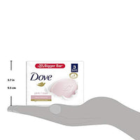 Dove Pink Beauty Bar pack of 3, 125g each for Even Toned Nourished Skin with Plant Based Cleansers and pH balanced formula