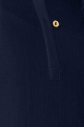 Aurelia Womens Mandarin Collar Solid Kurta