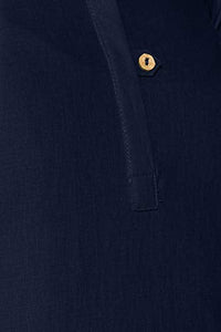 Aurelia Womens Mandarin Collar Solid Kurta