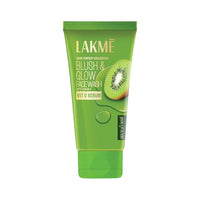 Lakmé Blush & Glow Exfoliating Face Wash with Vitamin C Serum, Refreshing and Gentle Facewash with Kiwi Fruit Extracts, 100gm