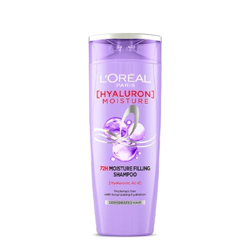 L'Oreal Paris Hyaluron Moisture 3-step Ultimate Hydration kit - Shampoo (340ml) + Conditioner (360 ml) + Night Cream (180 ml)