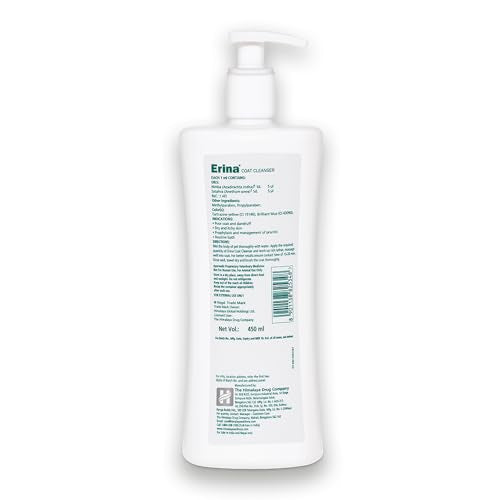 Himalaya Erina Coat Cleanser | Reduces Hairfall, Relieves | Itchiness and Promotes Healthy Skin | 450 ML | 1 Piece