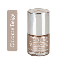 DeBelle Gel Nail Polish Chrome Beige (Metallic Beige Nail Paint)|Non UV - Gel Finish |Chip Resistant | Seaweed Enriched Formula| Long Lasting|Cruelty and Toxic Free| 8ml