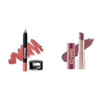 MARS Long Lasting Crayon Lipstick up to 12 Hours Stay (3.5 gm) (12-I Am Fierce) Creamy Matte Long Lasting Lipstick for Women (3.2 gm) (20-Grapeful Ghoomar)