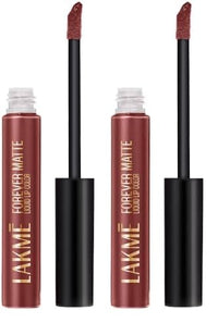 Lakmé Forever Matte Liquid Lip, 16Hr Lipstick, Lightweight & Transferproof - Nude Dream, 5.6Ml (Pack of 2)