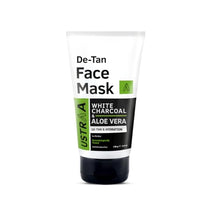 Ustraa De-Tan Face Mask - Dry Skin - 125g - Wash-off mask | Effectively Removes Tan & Pollutants & Face Wash Acne Control - With Neem & Charcoal - 200g - Controls Oil | Prevents Acne