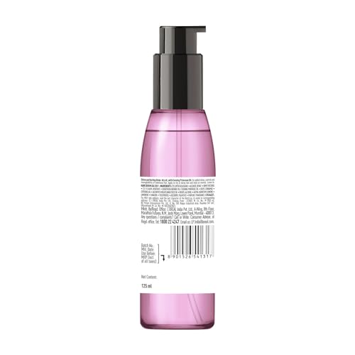 L'OREAL PROFESSIONNEL PARIS Serie Expert Liss Unlimited Blow Dry Serum, 125Ml & Serie Expert Liss Unlimited Shampoo, Controls Frizz Adds Shine With Prokeratin Complex
