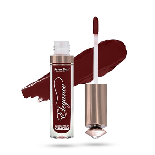 Seven Seas Long Lasting | Waterproof | Smudgeproof Tradition Sindoor (Maroon, 5ML)