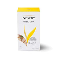 Newby Green Lemon Tea | 25 Tea Bags | Natural Fusion of Verdant Green Tea wth Bright Dried Lemon | 50 gms