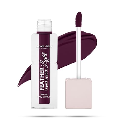Seven Seas Feather Light Liquid Lipstick | Matte Finish Liquid Lipstick | Long Lasting | Non Transfer | One Coat Application | Stay Upto 12 Hours (327, 6ml)