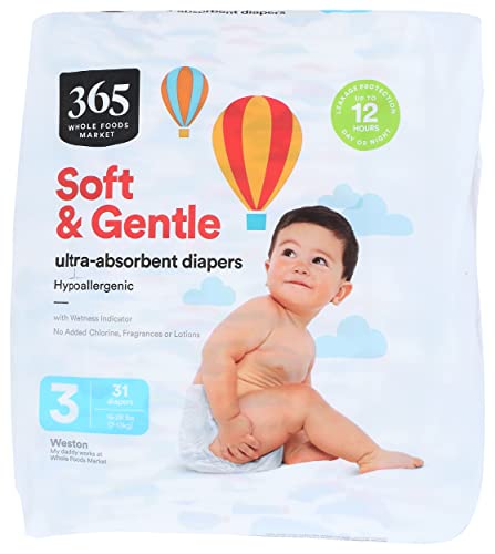 365 Size 3 Diapers, 31 Count