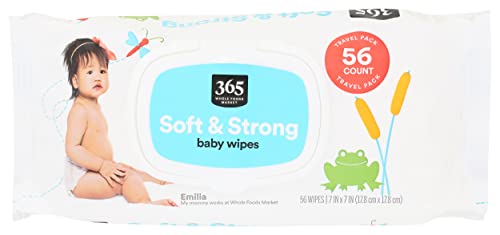 365 Baby Wipe Travel, 56 Count