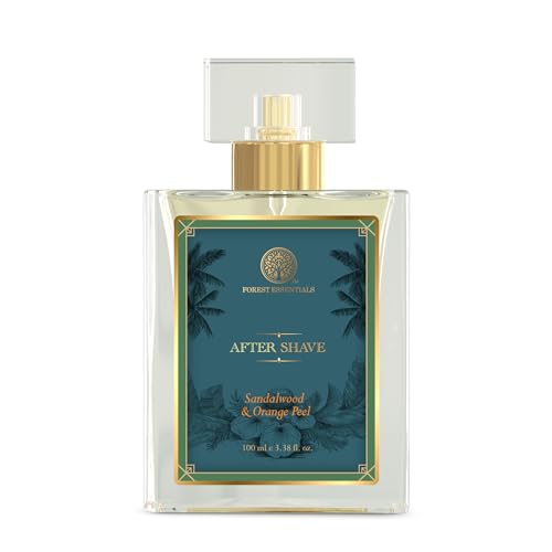 Forest Essentials After Shave Spray Sandalwood & Orange Peel for Men's  | Natural After Shave for Purifying & Refreshing Skin | 100 ml