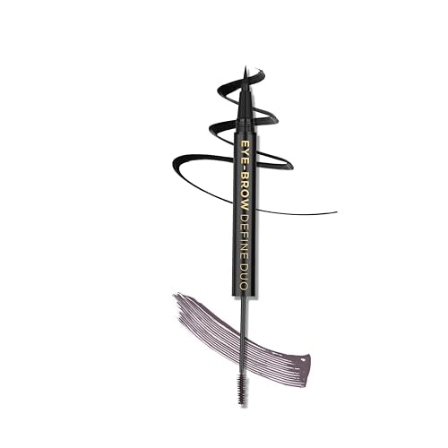 Insight Cosmetics Eyebrow Define Duo (2 in 1) | Eyebrow Tinted Gel with a slim, precise Spoolie | Long lasting, Smudgeproof & Water Resistent Formula | Semi Matte Finish | 2.5 g (Brown)