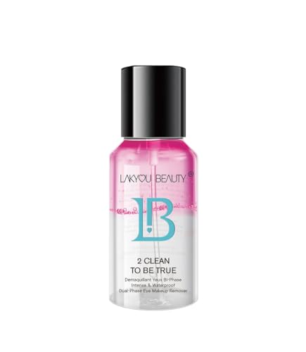 LAKYOU BEAUTY 2 Clean To Be True Makeup Remover - Pink (100ml) | Dual-Action Makeup Remover & Cleanser With Matte Finish