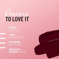 Seven Seas Pure Liquid Lipstick, Matte Finish, Purple (Claret, 7ml)