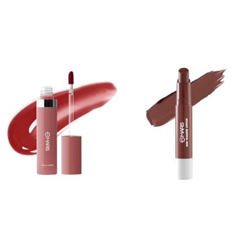 MARS Drip Lip Mist for Women (4.5 ml) (05-Cranberry Drip) Matte Super Stay Lipstick | Up to 12 Hours Long Lasting | Smudge Proof and Waterproof Lipstick for Women (2.6 gm) (12-SINFUL)