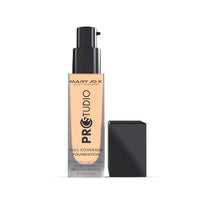 MARY JO K Full Coverage Foundation 03 – Buildable, Long-Wear & Natural Finish – Suitable for All Skin Types – Matte Cream Foundation with Pump – 30ml